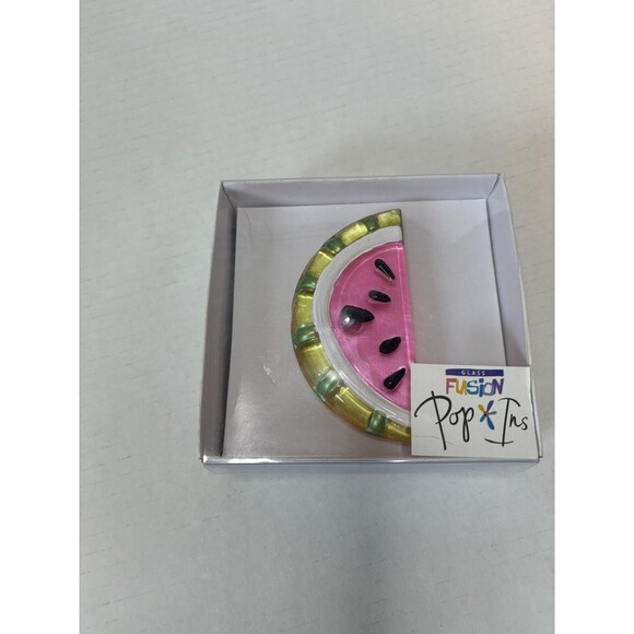 Demdaco Glass Fusion Pop Ins Watermelon Summertime Picnic Party - Picture 1 of 4